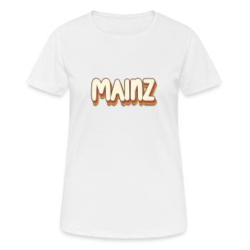 Mainzerin Mainzer Mainz - Frauen T-Shirt atmungsaktiv - Weiß - Vorne - AI Model Female 172 dark (172cm)