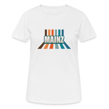 Mainzerin Mainzer Mainz - Frauen T-Shirt atmungsaktiv - Weiß - Vorne - AI Model Female 172 dark (172cm)