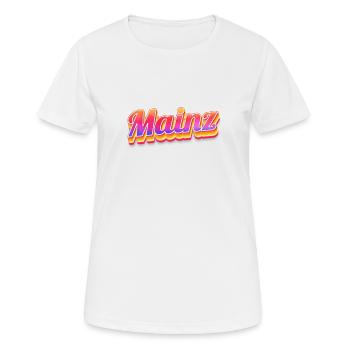 Mainzerin Mainzer Mainz - Frauen T-Shirt atmungsaktiv - Weiß - Vorne - AI Model Female 172 dark (172cm)