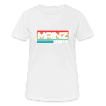 Mainzerin Mainzer Mainz - Frauen T-Shirt atmungsaktiv - Weiß - Vorne - AI Model Female 172 dark (172cm)