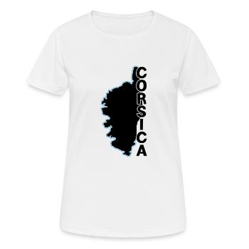 Korsika - Frauen T-Shirt atmungsaktiv - Weiß - Vorne - AI Model Female 172 dark (172cm)