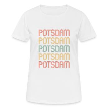 Potsdamer, Potsdamer Potsdam - T-shirt respirant Femme - blanc - Devant - AI Model Female 172 dark (172cm)