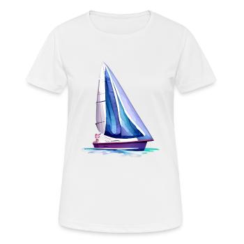Sailing Sailing Sailing Sailing Ship Sailing Boat - Women's Breathable T-Shirt - white - Front - AI Model Female 172 dark (172cm)