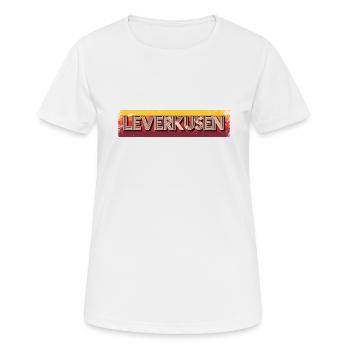 Leverkusenerin Leverkusener Leverkusen - Frauen T-Shirt atmungsaktiv - Weiß - Vorne - AI Model Female 172 dark (172cm)