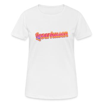Leverkusenerin Leverkusener Leverkusen - Frauen T-Shirt atmungsaktiv - Weiß - Vorne - AI Model Female 172 dark (172cm)