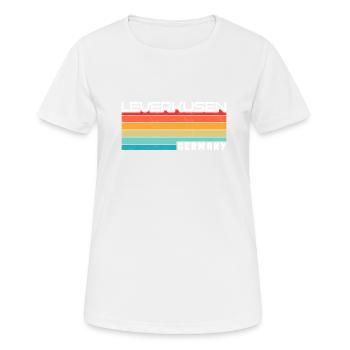 Leverkusenerin Leverkusener Leverkusen - Frauen T-Shirt atmungsaktiv - Weiß - Vorne - AI Model Female 172 dark (172cm)