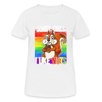 Fierté LGBTQ Christopher Street Day Costume Fierté - T-shirt respirant Femme - blanc - Devant - AI Model Female 172 dark (172cm)