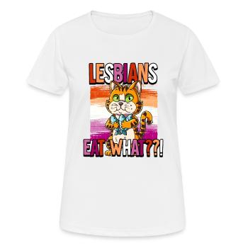 Fierté LGBTQ Christopher Street Day Costume Fierté - T-shirt respirant Femme - blanc - Devant - AI Model Female 172 dark (172cm)