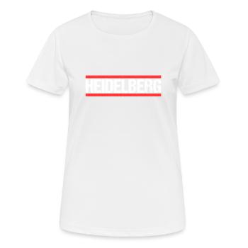 Heidelbergerin Heidelberger Heidelberg - Frauen T-Shirt atmungsaktiv - Weiß - Vorne - AI Model Female 172 dark (172cm)