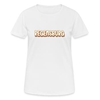 Regensburgerin Regensburger Regensburg - Frauen T-Shirt atmungsaktiv - Weiß - Vorne - AI Model Female 172 dark (172cm)
