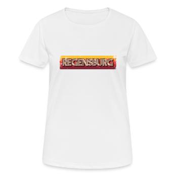 Regensburgerin Regensburger Regensburg - Frauen T-Shirt atmungsaktiv - Weiß - Vorne - AI Model Female 172 dark (172cm)