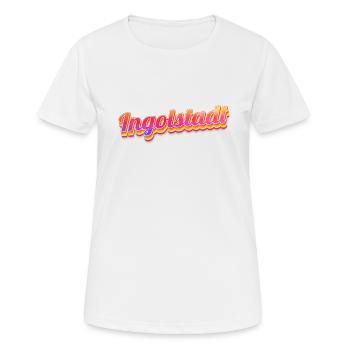 Résident d’Ingolstadt Ingolstadt - T-shirt respirant Femme - blanc - Devant - AI Model Female 172 dark (172cm)
