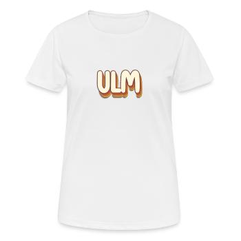 Ulmerin Ulmer Ulm - Frauen T-Shirt atmungsaktiv - Weiß - Vorne - AI Model Female 172 dark (172cm)