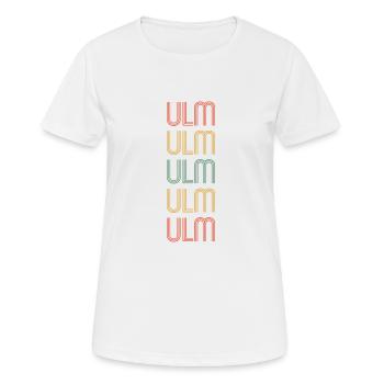 Ulmerin Ulmer Ulm - Frauen T-Shirt atmungsaktiv - Weiß - Vorne - AI Model Female 172 dark (172cm)