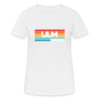 Ulmerin Ulmer Ulm - Frauen T-Shirt atmungsaktiv - Weiß - Vorne - AI Model Female 172 dark (172cm)