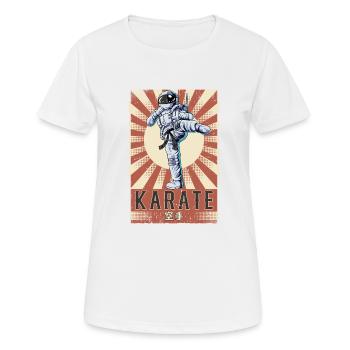 Karate - Frauen T-Shirt atmungsaktiv - Weiß - Vorne - AI Model Female 172 dark (172cm)