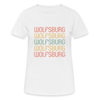 Wolfsburgerin Wolfsburger Wolfsburg - Frauen T-Shirt atmungsaktiv - Weiß - Vorne - AI Model Female 172 dark (172cm)
