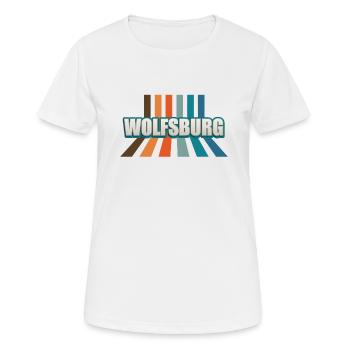 Wolfsburgerin Wolfsburger Wolfsburg - Frauen T-Shirt atmungsaktiv - Weiß - Vorne - AI Model Female 172 dark (172cm)