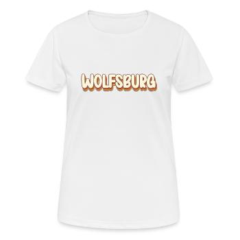 Wolfsburgerin Wolfsburger Wolfsburg - Frauen T-Shirt atmungsaktiv - Weiß - Vorne - AI Model Female 172 dark (172cm)