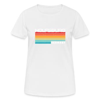 Wolfsburgerin Wolfsburger Wolfsburg - Frauen T-Shirt atmungsaktiv - Weiß - Vorne - AI Model Female 172 dark (172cm)