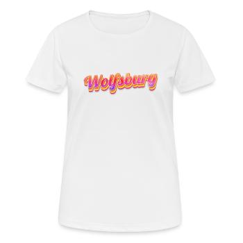 Wolfsburgerin Wolfsburger Wolfsburg - Frauen T-Shirt atmungsaktiv - Weiß - Vorne - AI Model Female 172 dark (172cm)