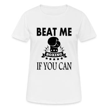 Match de boxe Knock-out Boxing Fans Boxer Idée cadeau - T-shirt respirant Femme - blanc - Devant - AI Model Female 172 dark (172cm)