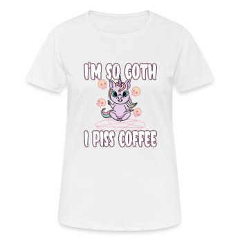 Satan Beelzebub Teufel Gothic Pentagram Mystisch - Frauen T-Shirt atmungsaktiv - Weiß - Vorne - AI Model Female 172 dark (172cm)