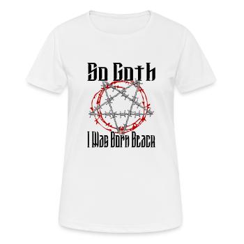 Satan Beelzebub Teufel Gothic Pentagram Mystisch - Frauen T-Shirt atmungsaktiv - Weiß - Vorne - AI Model Female 172 dark (172cm)