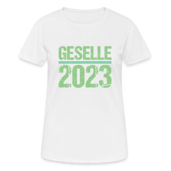 Geselle Gesellenprüfung bestanden Gesellen - Frauen T-Shirt atmungsaktiv - Weiß - Vorne - AI Model Female 172 dark (172cm)