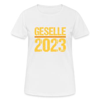 Geselle Gesellenprüfung bestanden Gesellen - Frauen T-Shirt atmungsaktiv - Weiß - Vorne - AI Model Female 172 dark (172cm)