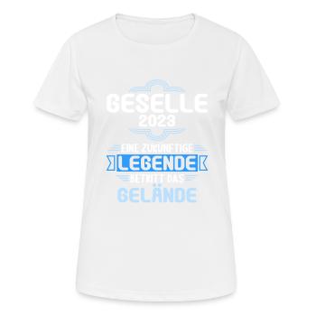 Geselle Gesellenprüfung bestanden Gesellen - Frauen T-Shirt atmungsaktiv - Weiß - Vorne - AI Model Female 172 dark (172cm)