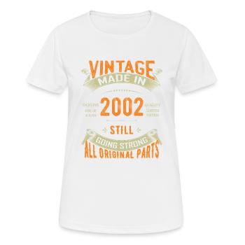 Classic 2002 - 21st Birthday 21 Year Old Vintage - Women's Breathable T-Shirt - white - Front - AI Model Female 172 dark (172cm)