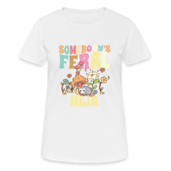 Quelqu’un Hija sauvage fille espagnole sauvage - T-shirt respirant Femme - blanc - Devant - AI Model Female 172 dark (172cm)