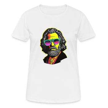 Le communisme a quitté le marxisme Karl Marx - T-shirt respirant Femme - blanc - Devant - AI Model Female 172 dark (172cm)