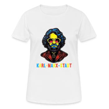 Le communisme a quitté le marxisme Karl Marx - T-shirt respirant Femme - blanc - Devant - AI Model Female 172 dark (172cm)