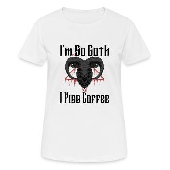 Satan Belzébuth Diable Gothique Pentagramme Mystique - T-shirt respirant Femme - blanc - Devant - AI Model Female 172 dark (172cm)