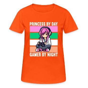Gaming Console PC Gamer Girl Gamer Girl - Women's Breathable T-Shirt - neon orange - Front - AI Model Female 172 dark (172cm)