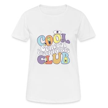 Cool General Practitioners Club Medical Doctor - Frauen T-Shirt atmungsaktiv - Weiß - Vorne - AI Model Female 172 dark (172cm)