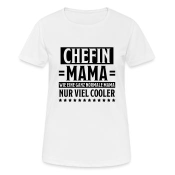 Chefin Spruch Familie Beruf Lustig Chefin Geschenk - Frauen T-Shirt atmungsaktiv - Weiß - Vorne - AI Model Female 172 dark (172cm)