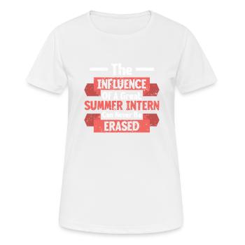 Intern Gift Unpaid Intern - Women's Breathable T-Shirt - white - Front - AI Model Female 172 dark (172cm)
