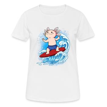 Surfeurs de vagues Surfeurs Surfeurs - T-shirt respirant Femme - blanc - Devant - AI Model Female 172 dark (172cm)