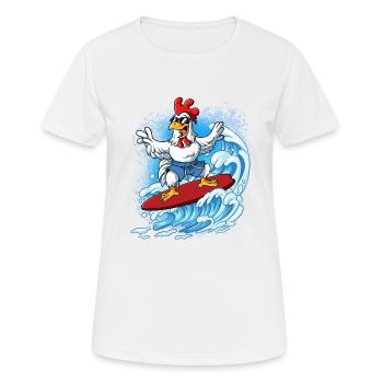 Surfeurs de vagues Surfeurs Surfeurs - T-shirt respirant Femme - blanc - Devant - AI Model Female 172 dark (172cm)