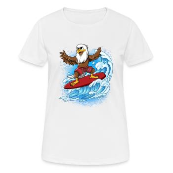 Surfeurs de vagues Surfeurs Surfeurs - T-shirt respirant Femme - blanc - Devant - AI Model Female 172 dark (172cm)