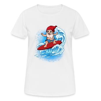 Surfeurs de vagues Surfeurs Surfeurs - T-shirt respirant Femme - blanc - Devant - AI Model Female 172 dark (172cm)