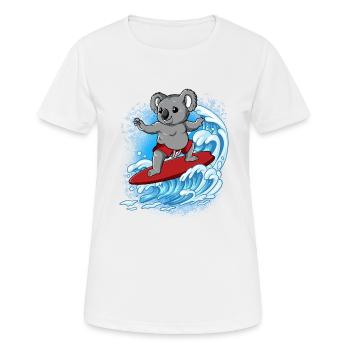 Surfeurs de vagues Surfeurs Surfeurs - T-shirt respirant Femme - blanc - Devant - AI Model Female 172 dark (172cm)