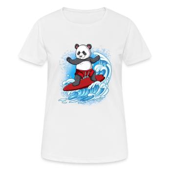 Surfeurs de vagues Surfeurs Surfeurs - T-shirt respirant Femme - blanc - Devant - AI Model Female 172 dark (172cm)