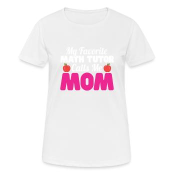 Tuteur Cadeau Tuteur - T-shirt respirant Femme - blanc - Devant - AI Model Female 172 dark (172cm)