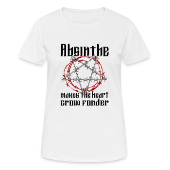 Satan Belzébuth Diable Gothique Pentagramme Mystique - T-shirt respirant Femme - blanc - Devant - AI Model Female 172 dark (172cm)