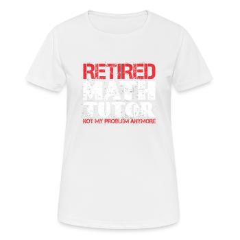 Tuteur Cadeau Tuteur - T-shirt respirant Femme - blanc - Devant - AI Model Female 172 dark (172cm)