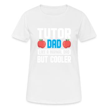 Tuteur Cadeau Tuteur - T-shirt respirant Femme - blanc - Devant - AI Model Female 172 dark (172cm)